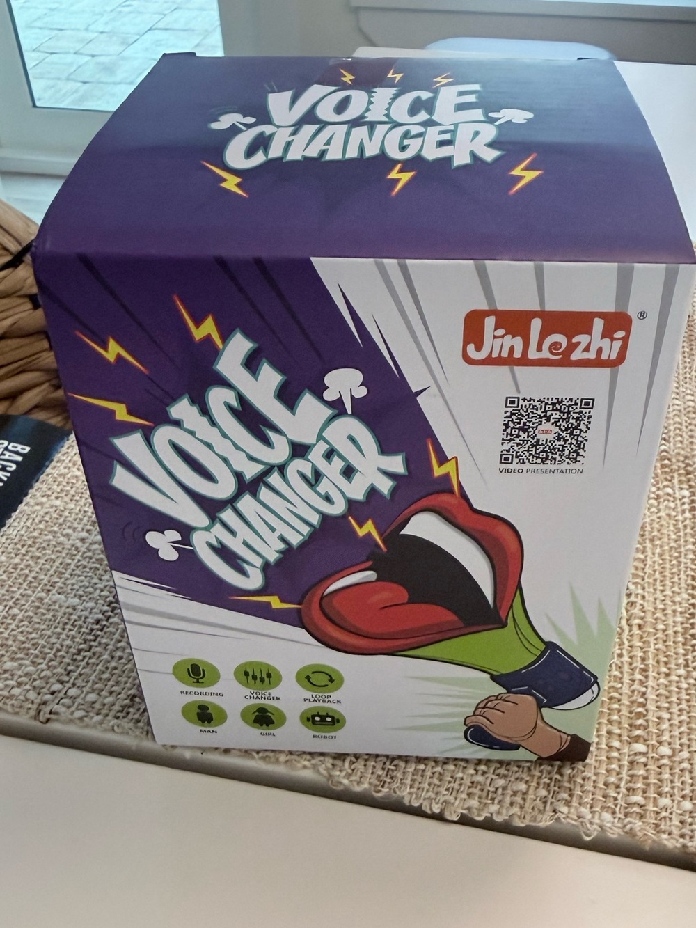 Jin Le zhi Voice Changer Box - Purple & White